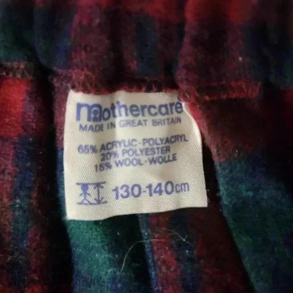 Vintage 90s Goth Grunge Plaid Pleated Midi Skirt - Picture 5 of 5